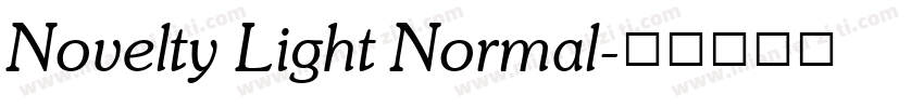 Novelty Light Normal字体转换